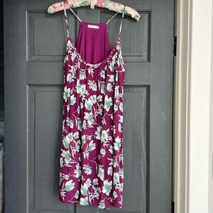Soprano purple flowered baby doll dress size small